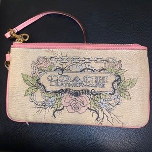 Lightly used coach wristlet